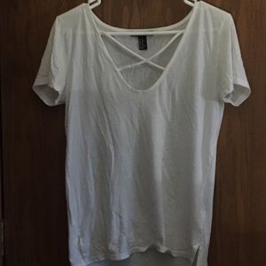 Forever21 lace up t shirt